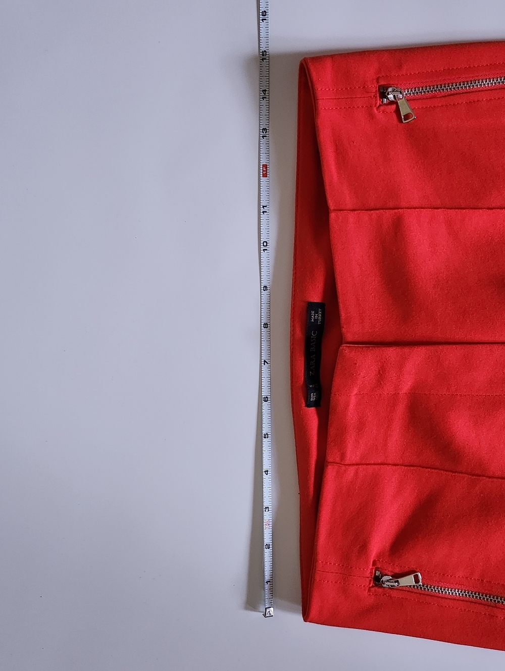 Zara Basic Red Tailored Pants - Picture 5 of 10